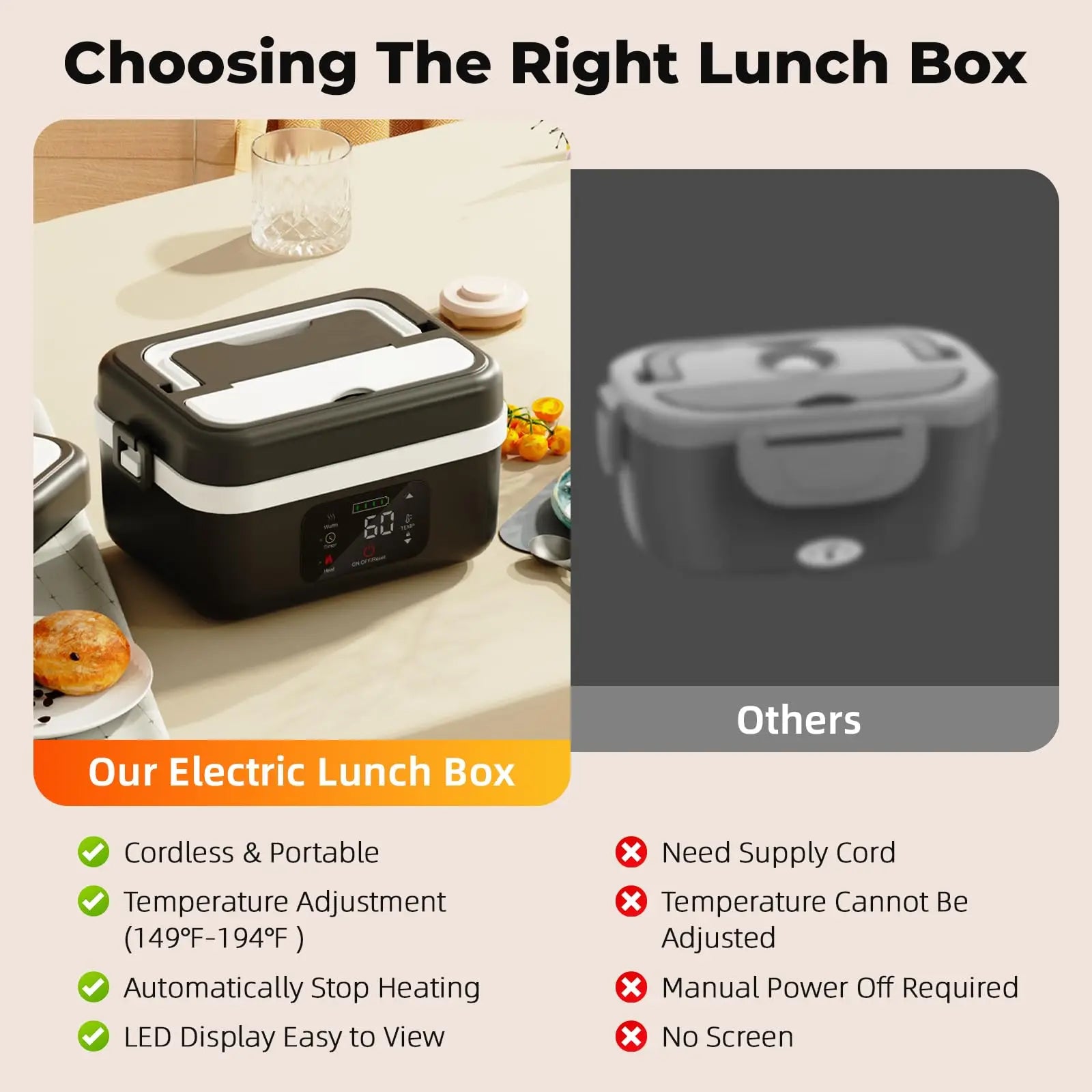 Portable Electric Lunch Warmer